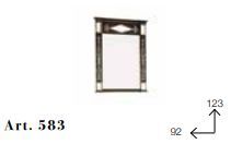 Прямоугольное зеркало Chelini 583