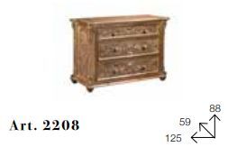 Классически комод Chelini 2208