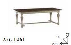 Стильный стол Chelini Ftpo 1261
