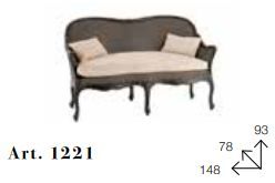 Двухместный диван Chelini Fidb 1221