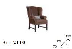 Кожаное кресло Chelini Fipb 2110