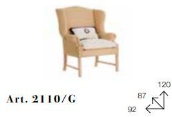 Модное кресло Chelini 2110/G