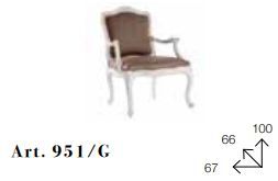 Дизайнерский стул Chelini 951/G