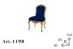 Обеденный стул Chelini Fiso 1198