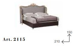 Классическая кровать Chelini 2115
