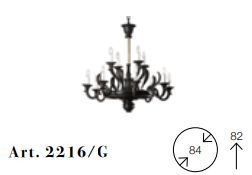 Дизайнерская люстра Chelini 2216/P, G