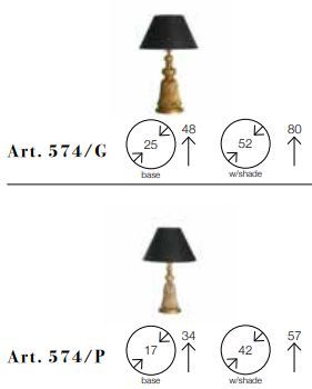 Элегантная лампа Chelini Febp 574/G, 574/P