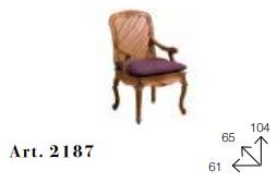 Деревянное кресло Chelini 2187