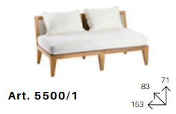 Стильный диван Chelini 5500/1