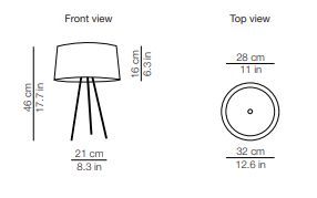 Настольный светильник Kundalini Tripod Table