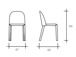 Дизайнерский стул Fiam Bacall