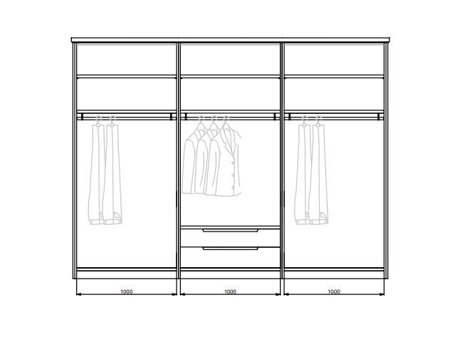Шкаф для одежды AmClassic Wardrobe Composition 2