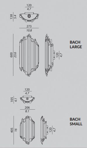 Настенный светильник Contardi Bach Ap