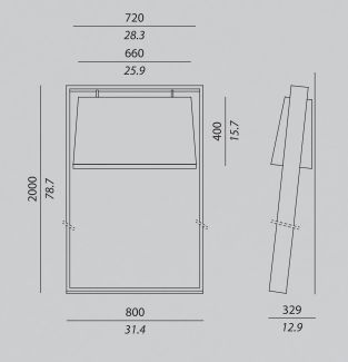 Оригинальный светильник Contardi Frame Fl Parete (Mrs)