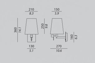 Стильный светильник Contardi Quadra Led Ap