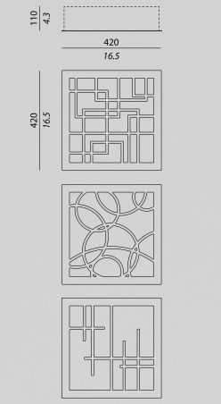 Потолочный светильник Contardi Recessed Square