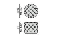 Дизайнерский пуф Porada Alcide