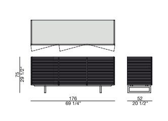 Стильный буфет Porada Riga credenza