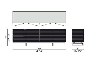 Стильный буфет Porada Riga credenza