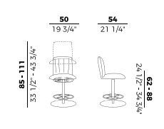 Барный стул Potocco Blossom Barstool 840/A gas