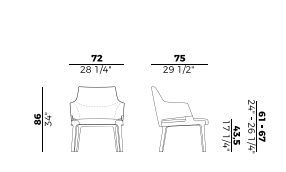 Дизайнерское кресло Potocco Velis 942/PLB