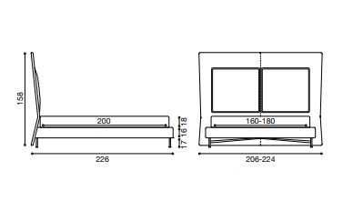 Мягкая кровать Twils SP2802 Alto