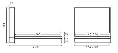 Модная кровать Twils Frame