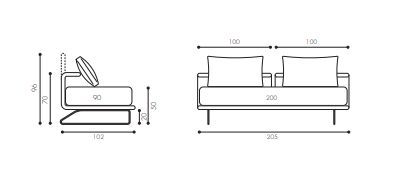 Односпальная кровать Twils U-Bed