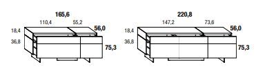 Стильный буфет Lago 36e8 Sideboard