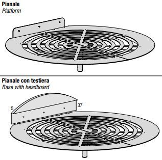 Круглая кровать Lago Fluttua Round Bed