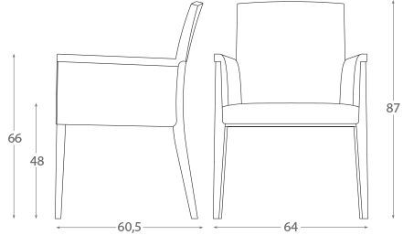 Обеденный стул Montbel Charme 02531