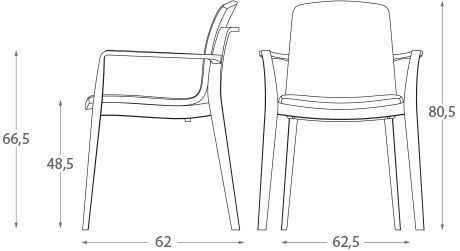 Модный стул Montbel Light 03221