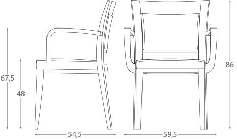 Современный стул Montbel Logica 00927