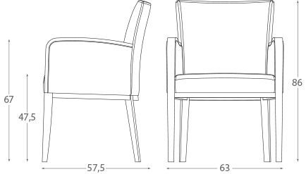 Модный стул Montbel Logica 00931