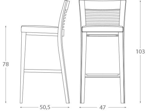 Стильный стул Montbel Logica 00985