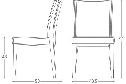 Обеденный стул Montbel Newport 01811