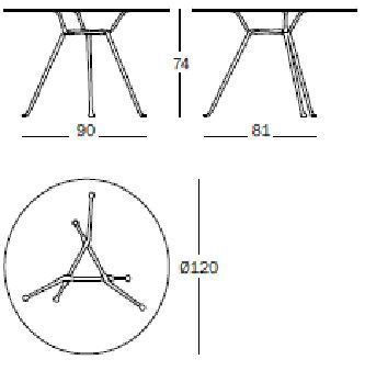 Круглый стол для бистро Magis Officina