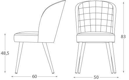 Стильный стул Montbel Rose 03014