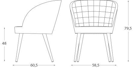 Современный стул Montbel Rose 03034