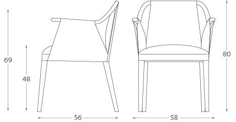 Стильное кресло Montbel Sayo 03821