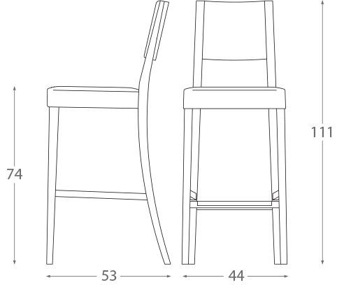 Удобный стул Montbel Sintesi 01584