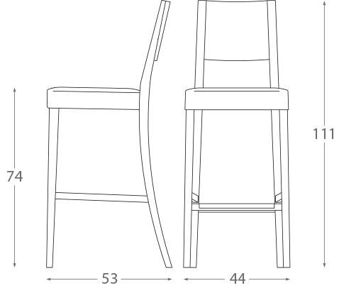 Барный стул Montbel Sintesi 01583