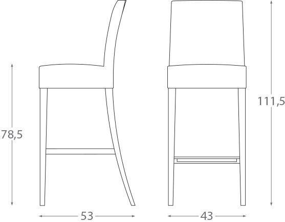 Стильный стул Montbel Zenith 01681