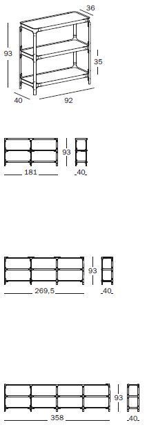 Современная стеллажная система Magis Steelwood Shelving System