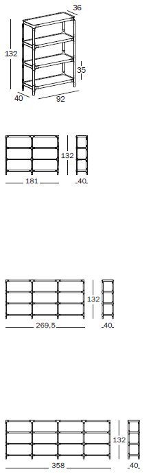 Современная стеллажная система Magis Steelwood Shelving System