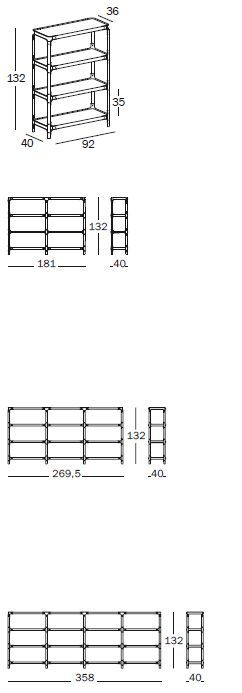 Современная стеллажная система Magis Steelwood Shelving System