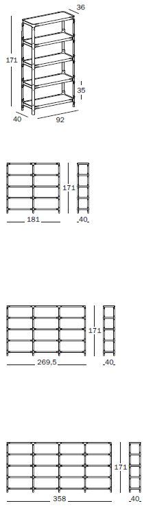 Современная стеллажная система Magis Steelwood Shelving System