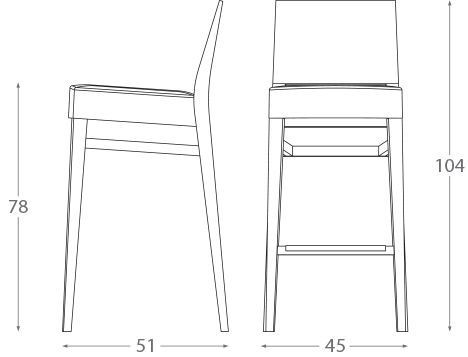 Барный стул Montbel Timberly 01781