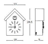 Дизайнерские часы с кукушкой Magis Cu-Clock