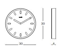 Круглые настенные часы Magis Tempo